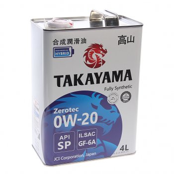 2 969 р. Масло моторное Zerotec GF-6A 0W20 синт.4л TAKAYAMA TAKAYAMA 605599  с доставкой в г. Керчь. Увеличить фотографию 1