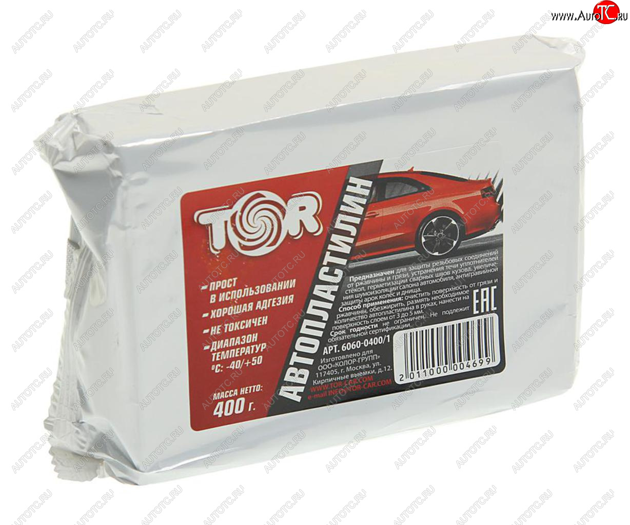 118 р. Автопластилин 0.4кг Химпродукт TOR TOR 6060-04001  с доставкой в г. Керчь