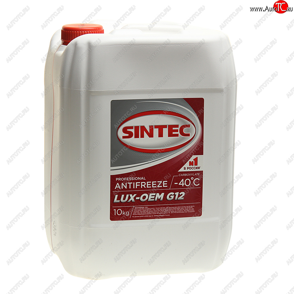 2 559 р. Антифриз красный -40C 10кг G12+ LUXE SINTEC SINTEC 614504  с доставкой в г. Керчь