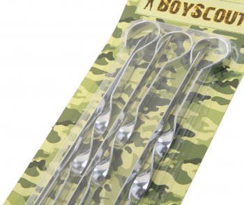 839 р. Шампур 600мм угловой (6шт.) BOYSCOUT BOYSCOUT 61907 BOYSCOUT 61907  с доставкой в г. Керчь. Увеличить фотографию 2