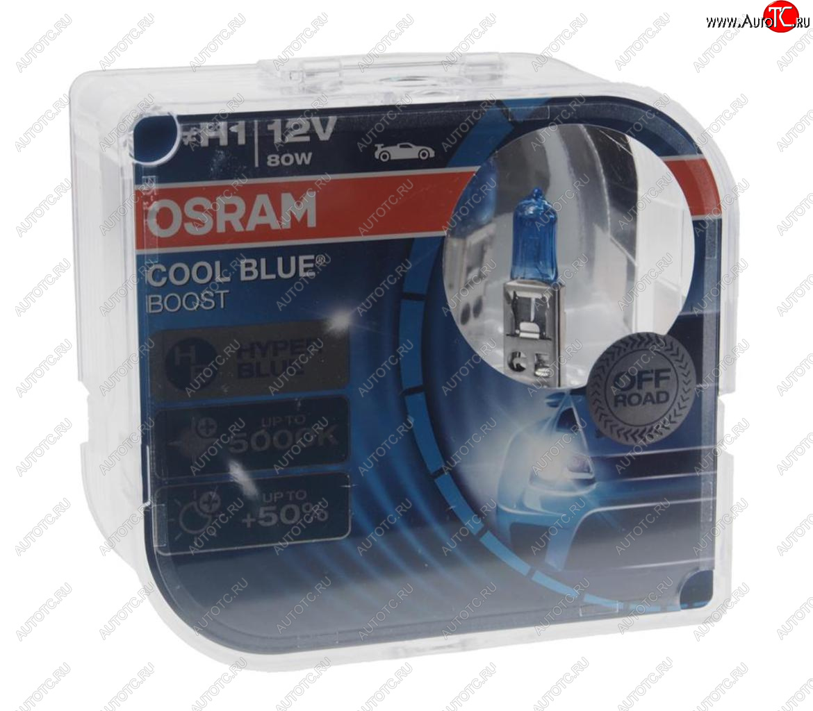 1 599 р. Лампа 12V H1 80W P14.5s бокс (2шт.) Cool Blue Boost OSRAM OSRAM 62150сbb-hcb  с доставкой в г. Керчь