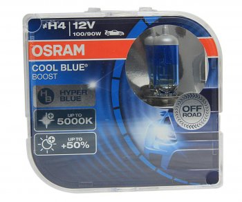 1 229 р. Лампа 12V H4 10090W P43t +50% 5000K бокс (2шт.) Cool Blue Boost OSRAM OSRAM 62193cbb-hcb  с доставкой в г. Керчь. Увеличить фотографию 1