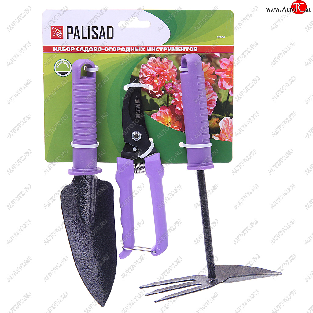 869 р. Набор инструментов садовых 3 предмета металл PALISAD PALISAD 62904  с доставкой в г. Керчь