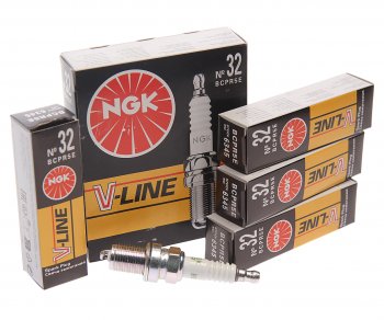 459 р. Свеча зажигания ЗМЗ-40524 ЕВРО-3 V-LINE №32 NGK (1шт.) NGK 6345  с доставкой в г. Керчь. Увеличить фотографию 1