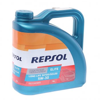 5 249 р. Масло моторное ELITE Long Life 5070050400 5W30 синт.4л REPSOL REPSOL 6398r  с доставкой в г. Керчь. Увеличить фотографию 1