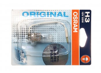277 р. Лампа 12V H3 55W PK22s блистер (1шт.) OSRAM OSRAM 64151-01b  с доставкой в г. Керчь. Увеличить фотографию 1