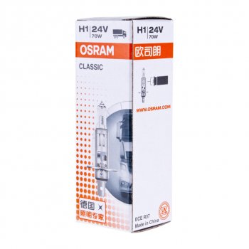 154 р. Лампа 24V H1 70W P14.5s OSRAM OSRAM 64155clc  с доставкой в г. Керчь. Увеличить фотографию 4