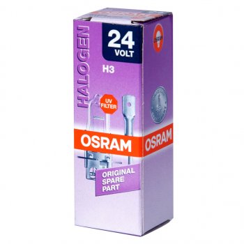 265 р. Лампа 24V H3 70W PK22s OSRAM OSRAM 64156  с доставкой в г. Керчь. Увеличить фотографию 1