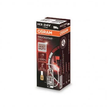 469 р. Лампа 24V H3 70W PK22s +100% Truckstar Pro OSRAM OSRAM 64156tsp  с доставкой в г. Керчь. Увеличить фотографию 1