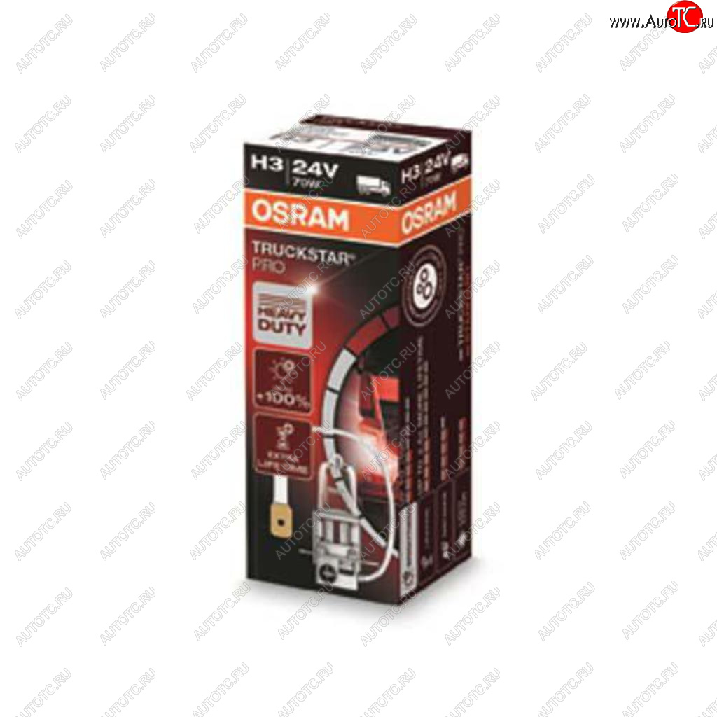 469 р. Лампа 24V H3 70W PK22s +100% Truckstar Pro OSRAM OSRAM 64156tsp  с доставкой в г. Керчь