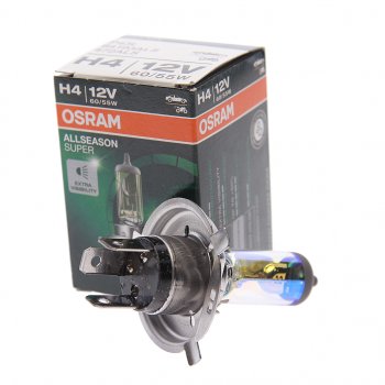 649 р. Лампа 12V H4 6055W P43t +30% желтая All Season OSRAM OSRAM 64193als  с доставкой в г. Керчь. Увеличить фотографию 2