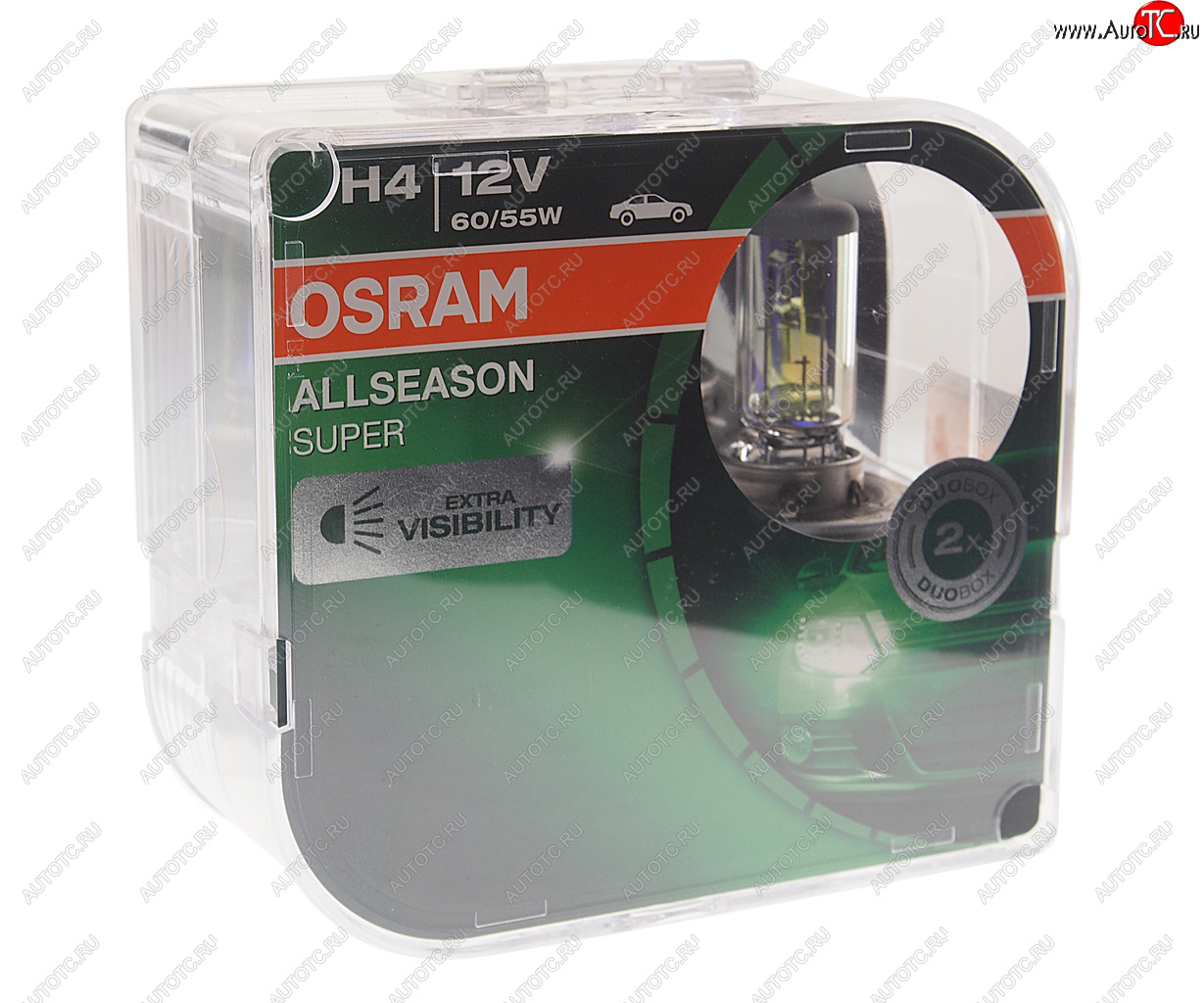 1 479 р. Лампа 12V H4 6055W P43t-38 +30% 3000K желтая бокс (2шт.) All Season Super OSRAM OSRAM 64193als-hcb  с доставкой в г. Керчь
