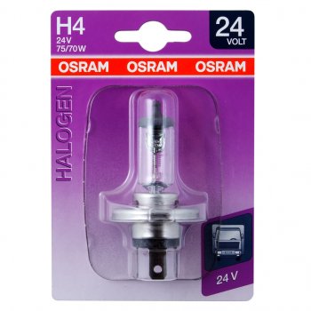 549 р. Лампа 24V H4 7570W P43t-38 блистер (1шт.) OSRAM OSRAM 64196-01b  с доставкой в г. Керчь. Увеличить фотографию 1