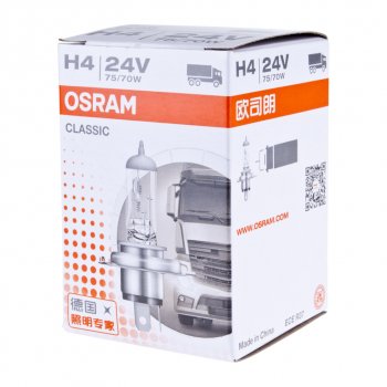230 р. Лампа 24V H4 7570W P43t-38 OSRAM OSRAM 64196clc  с доставкой в г. Керчь. Увеличить фотографию 4