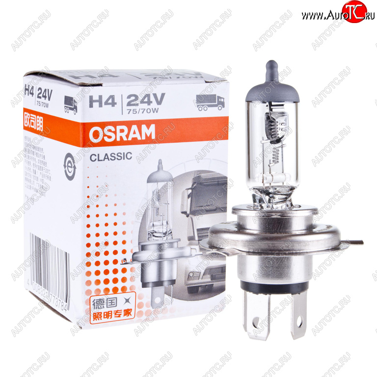 230 р. Лампа 24V H4 7570W P43t-38 OSRAM OSRAM 64196clc  с доставкой в г. Керчь