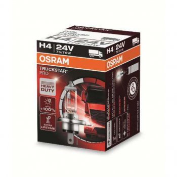 569 р. Лампа 24V H4 7570W P43t-38 +100% Truckstar Pro OSRAM OSRAM 64196tsp  с доставкой в г. Керчь. Увеличить фотографию 1