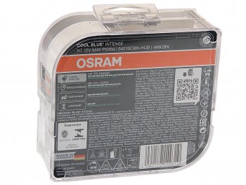 1 899 р. Лампа 12V H7 55W PX26d +100% 5000K евробокс (2шт.) Cool Blue Intense NextGen OSRAM OSRAM 64210cbn2(euro)  с доставкой в г. Керчь. Увеличить фотографию 2