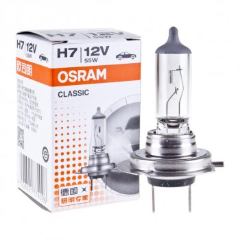 158 р. Лампа 12V H7 55W PX26d OSRAM OSRAM 64210clc  с доставкой в г. Керчь. Увеличить фотографию 1
