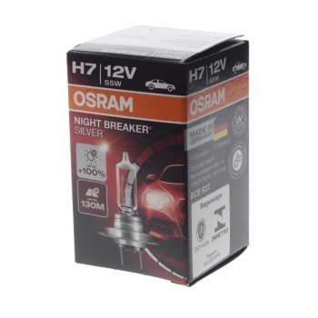 859 р. Лампа 12V H7 55W PX26d +100% Night Breaker Silver OSRAM OSRAM 64210nbs  с доставкой в г. Керчь. Увеличить фотографию 2