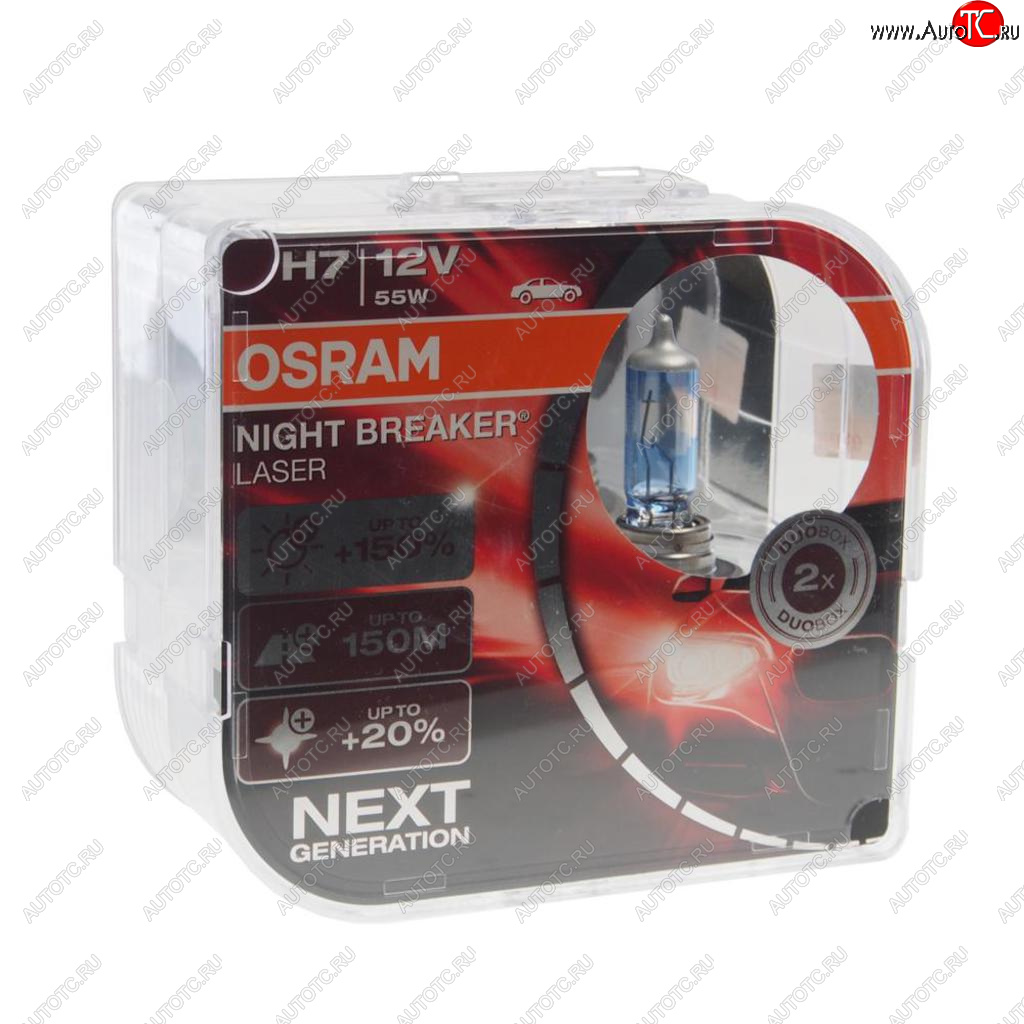 3 399 р. Лампа 12V H7 55W PX26d +150% 3750K бокс (2шт.) Night Breaker Laser OSRAM OSRAM 64210nl2(euro)  с доставкой в г. Керчь