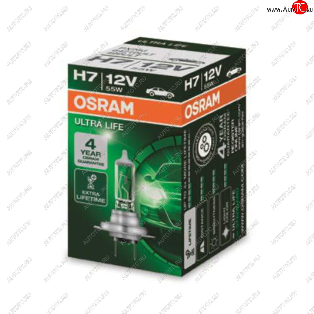 559 р. Лампа 12V H7 55W PX26d Ultra Life OSRAM OSRAM 64210ult  с доставкой в г. Керчь