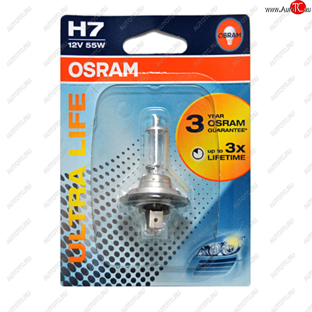 749 р. Лампа 12V H7 55W PX26d блистер (1шт.) Ultra Life OSRAM OSRAM 64210ult-01b  с доставкой в г. Керчь