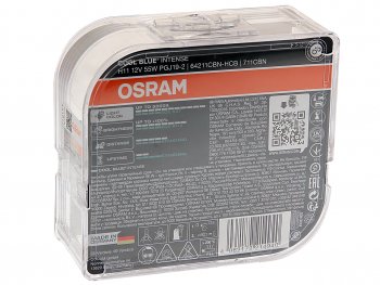 3 989 р. Лампа 12V H11 55W PGJ19-2 +100% 5000K евробокс (2шт.) Cool Blue Intense NextGen OSRAM OSRAM 64211cbn2(euro)  с доставкой в г. Керчь. Увеличить фотографию 2