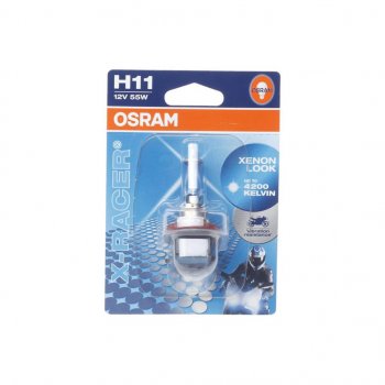 1 349 р. Лампа 12V H11 55W PGJ19-2 4200K блистер (1шт.) Racer Xenon OSRAM OSRAM 64211xr-01b  с доставкой в г. Керчь. Увеличить фотографию 1