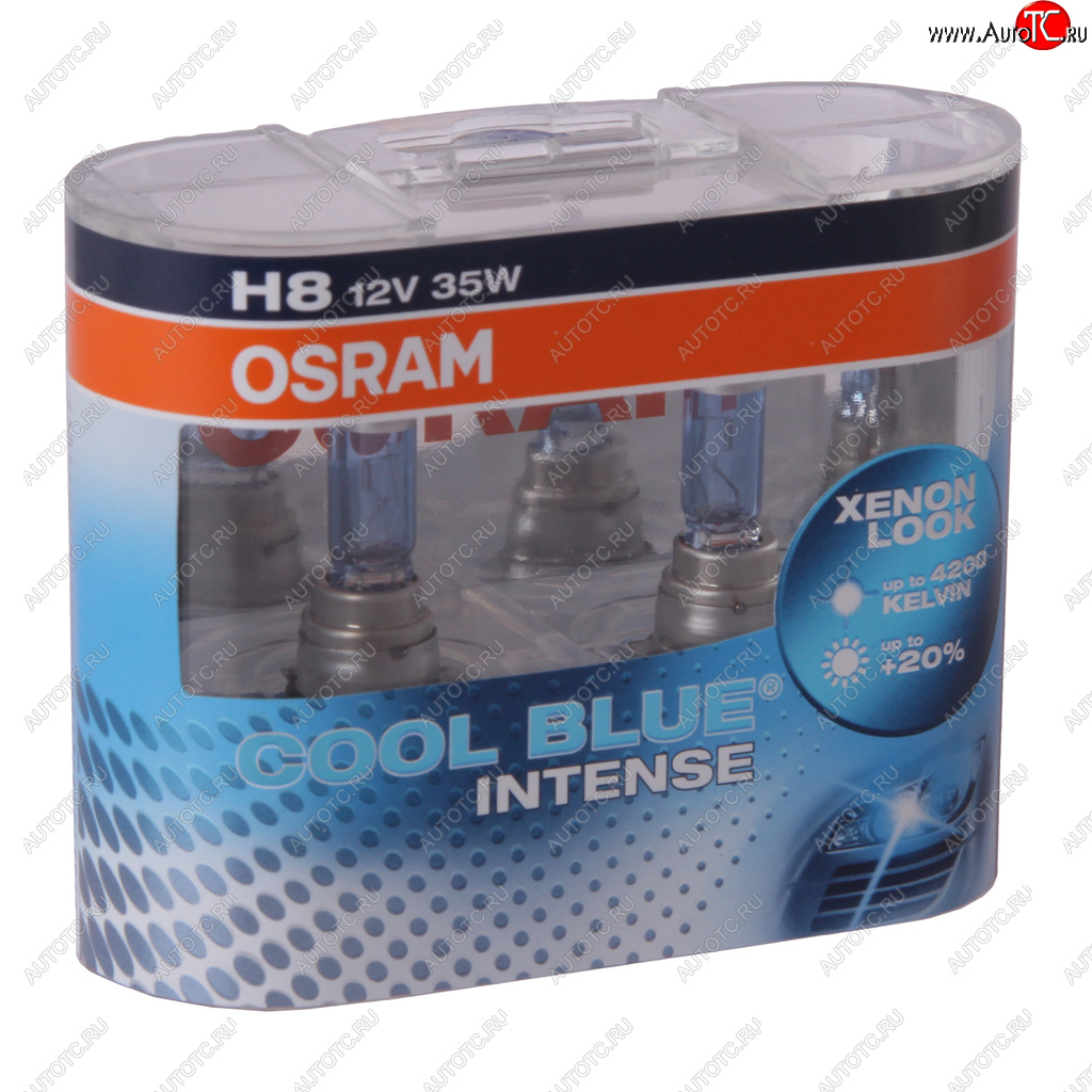 3 289 р. Лампа 12V H8 35W PGJ19-1 бокс (2шт.) Cool Blue Intense OSRAM OSRAM 64212cbi-hcb  с доставкой в г. Керчь