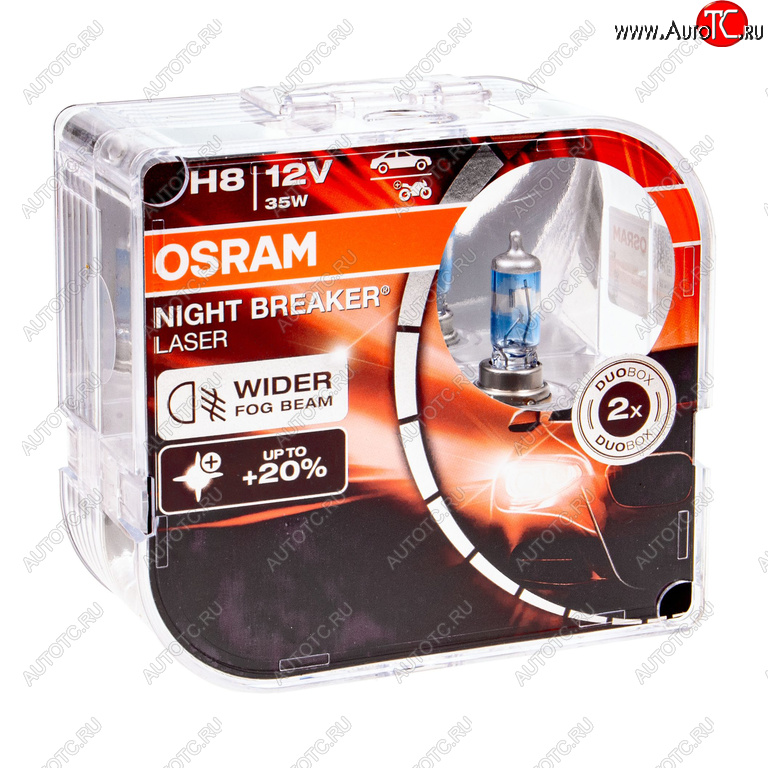 5 399 р. Лампа 12V H8 35W PGJ19-1 +150% 3900K бокс (2шт.) Night Breaker Laser OSRAM OSRAM 64212nl2(euro)  с доставкой в г. Керчь