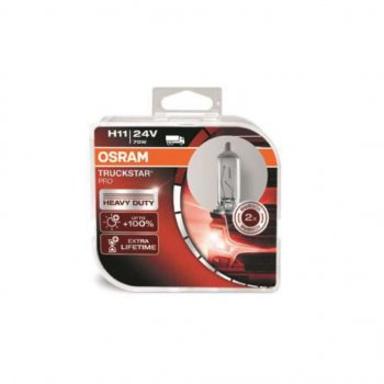 3 369 р. Лампа 24V H11 70W PGJ19-2 +100% бокс (2шт.) Truckstar Pro OSRAM OSRAM 64216tsp-hcb  с доставкой в г. Керчь. Увеличить фотографию 1
