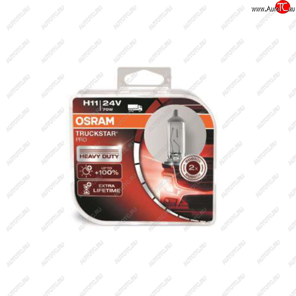 3 369 р. Лампа 24V H11 70W PGJ19-2 +100% бокс (2шт.) Truckstar Pro OSRAM OSRAM 64216tsp-hcb  с доставкой в г. Керчь
