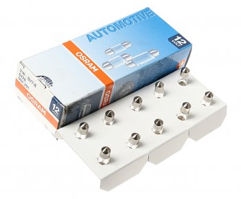 119 р. Лампа 12V C3W SV7-8 OSRAM OSRAM 6428  с доставкой в г. Керчь. Увеличить фотографию 1