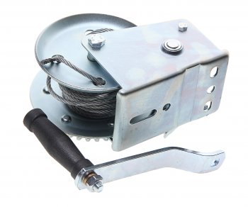 3 859 р. Лебедка барабанная 0.7т L=4.5м тросовая FIT FIT 64651  с доставкой в г. Керчь. Увеличить фотографию 2