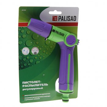 479 р. Пистолет-распылитель 1 режим пластиковый регулируемый PALISAD PALISAD 65159 PALISAD 65159  с доставкой в г. Керчь. Увеличить фотографию 1