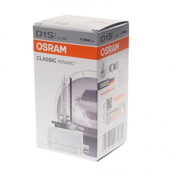 5 299 р. Лампа ксеноновая D1S 35W PK32d-2 4150K 85V Classic OSRAM OSRAM 66140clc-fs  с доставкой в г. Керчь. Увеличить фотографию 2