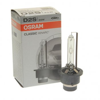 3 499 р. Лампа ксеноновая D2S 35W P32d-2 4150K 85V Classic OSRAM OSRAM 66240clc-fs  с доставкой в г. Керчь. Увеличить фотографию 1