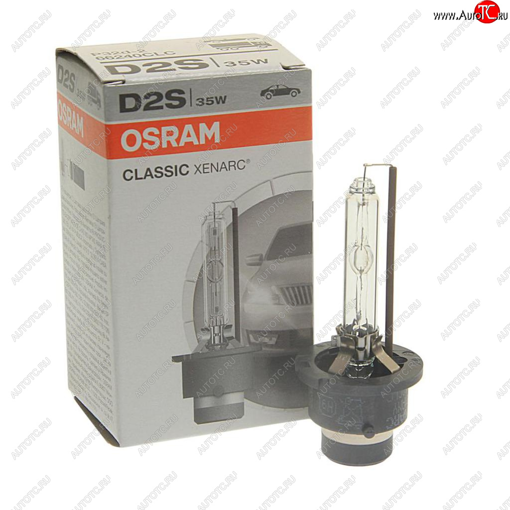 3 499 р. Лампа ксеноновая D2S 35W P32d-2 4150K 85V Classic OSRAM OSRAM 66240clc-fs  с доставкой в г. Керчь