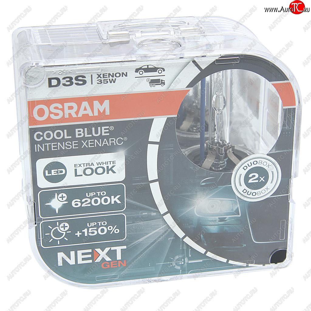 13 999 р. Лампа ксеноновая D3S 35W PK32d-5 +150% 6200K 42V 3200лм бокс (2шт.) Cool Blue Intense NextGen OSRAM OSRAM 66340cbn-hcb OSRAM 66340cbn-hcb  с доставкой в г. Керчь