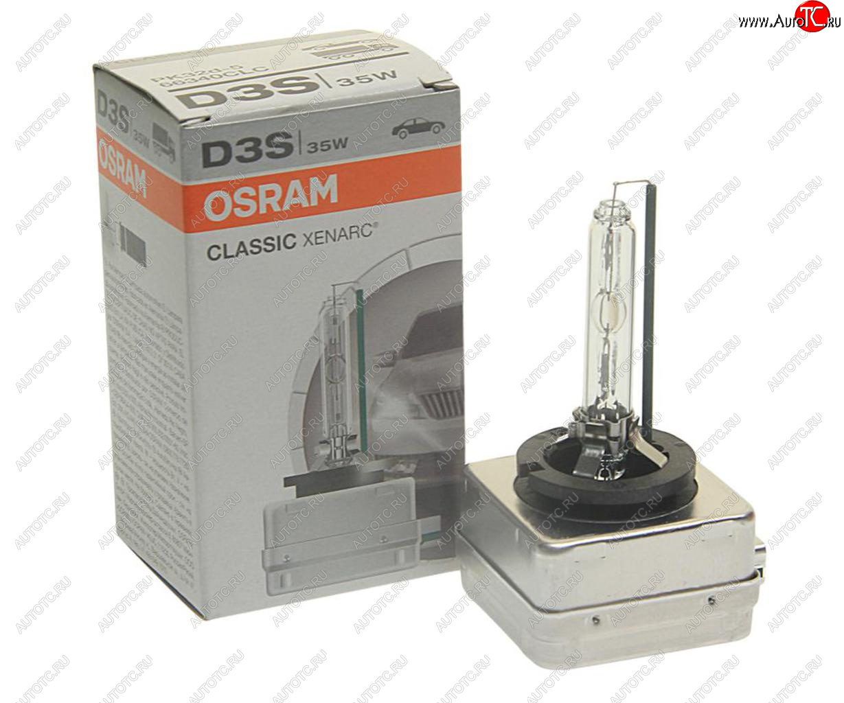 6 299 р. Лампа ксеноновая D3S 35W PK32d-5 4150K 42V Classic OSRAM OSRAM 66340clc-fs  с доставкой в г. Керчь