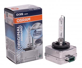 7 899 р. Лампа ксеноновая D3S 35W P32d-5 4300K 42V 3200лм Original OSRAM OSRAM 66340-fs  с доставкой в г. Керчь. Увеличить фотографию 1