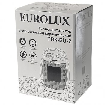 2 449 р. Тепловентилятор бытовой 1.80кВт (18кв.м) настольный белый EUROLUX EUROLUX 6727  с доставкой в г. Керчь. Увеличить фотографию 5