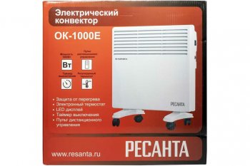 4 999 р. Конвектор 1кВт 50Гц 220-230В LED-дисплей РЕСАНТА РЕСАНТА 67412  с доставкой в г. Керчь. Увеличить фотографию 12