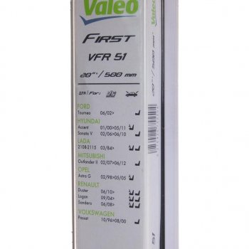 829 р. Щетка стеклоочистителя 500мм каркасная First VALEO VALEO 675550  с доставкой в г. Керчь. Увеличить фотографию 2