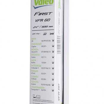 689 р. Щетка стеклоочистителя 600мм каркасная First VALEO VALEO 675560  с доставкой в г. Керчь. Увеличить фотографию 2