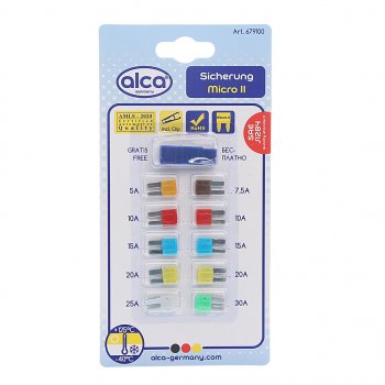 252 р. Предохранитель 5-30А флажковый MICRO 2 комплект 10шт. ALCA ALCA 679100 ALCA 679100  с доставкой в г. Керчь. Увеличить фотографию 1