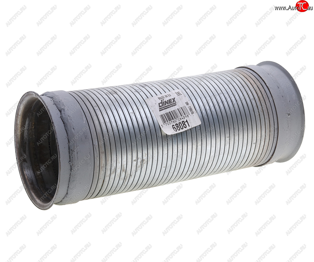 3 899 р. Гофра SCANIA P,G,R,T series дв.DC9,11,DC,DT12 глушителя (L305x115) (цинк) DINEX DINEX 68081 DINEX 68081  с доставкой в г. Керчь