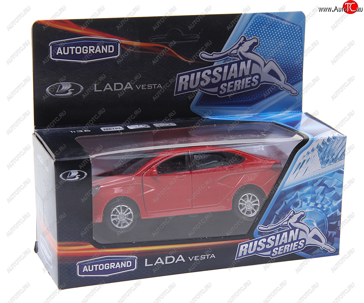 639 р. Модель автомобиля ЛАДА Vesta металлическая AUTOGRAND AUTOGRAND 6833868330 AUTOGRAND 6833868330  с доставкой в г. Керчь
