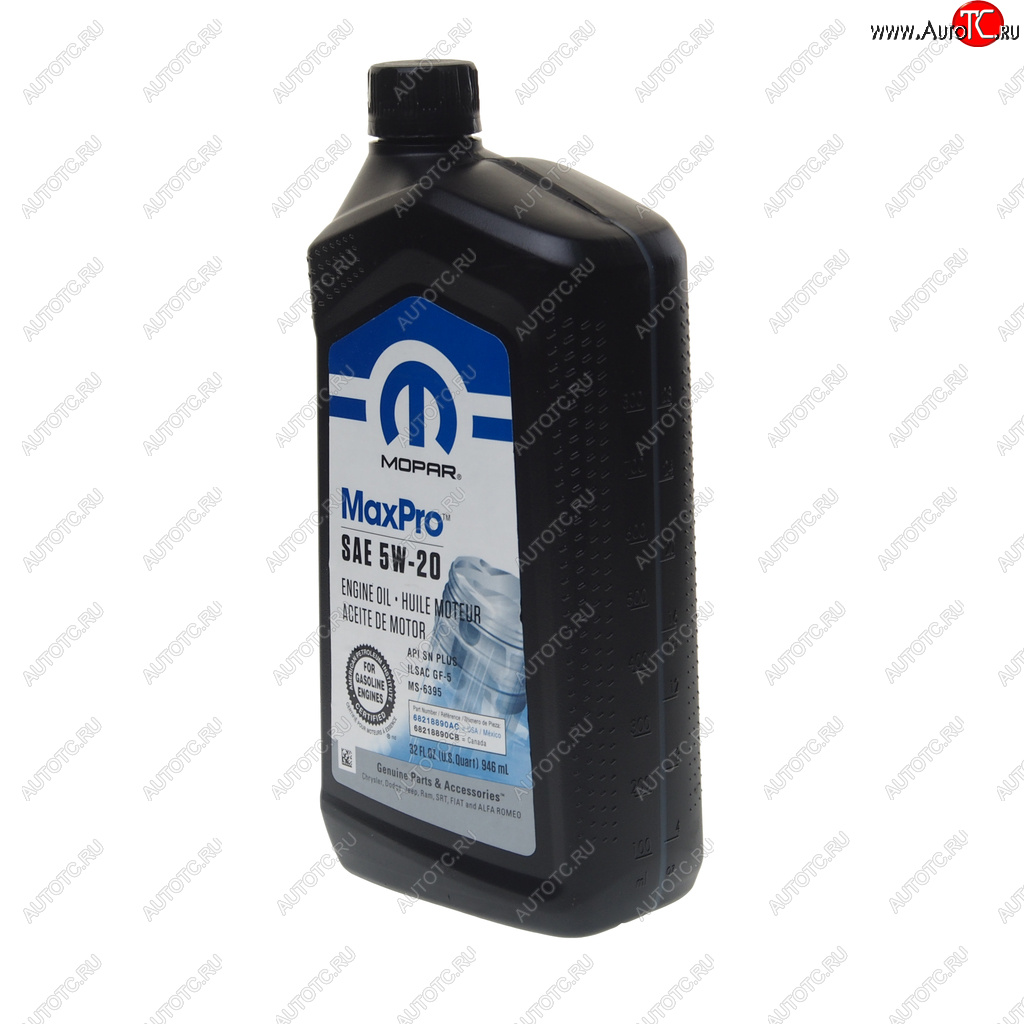 1 339 р. Масло моторное CHRYSLER 5W20 псинт.0.946л MOPAR CHRYSLER 68518202aa  с доставкой в г. Керчь