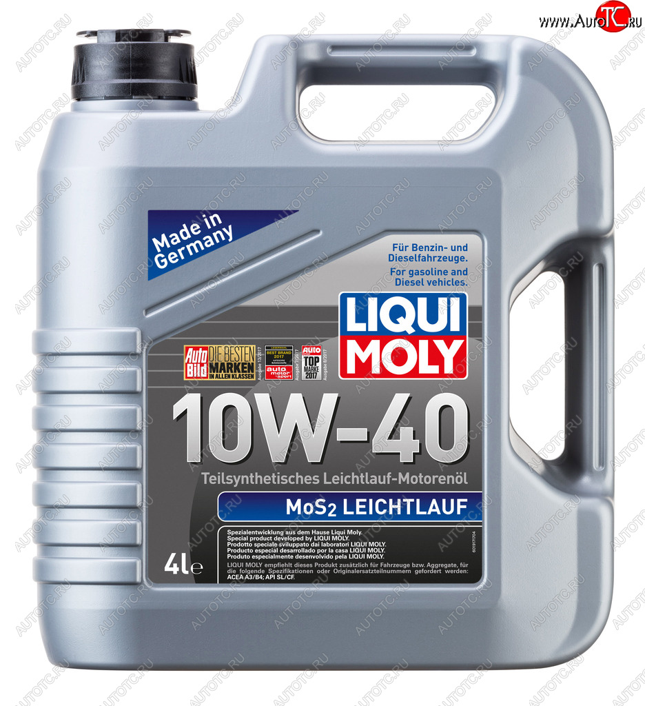 6 399 р. Масло моторное MoS2 LEICHTLAUF 10W40 псинт.4л LIQUI MOLY LIQUI MOLY 6948  с доставкой в г. Керчь